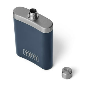Frasco Yeti De 200 Ml, 7 Onzas, Con Embudo De Acero Inoxidable, Color Azul Marino