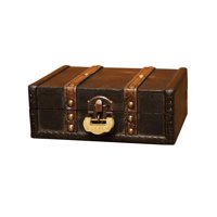 Magideal - Caja Del Tesoro De Estilo Retro, Organizador De Baratijas, Joyero, Contenedor De Joyería, Caja De Almacenamiento De Madera Para Armario De Dormitorio, Estilo B