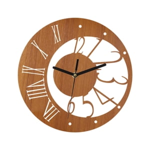 Bothyi - Reloj De Pared Nórdico, Decoración De Pared Nórdica Sencilla Para Dormitorio, Sala De Estar, Aula, Madera