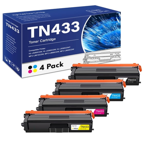 Set de Toner Láser FristGlory TN433 de 4 Colores Repuesto