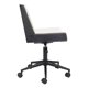 thumbnail image 2 of Silla de oficina Zuo Maker de piel sintética blanca ajustable en altura, 2 of 9