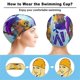 thumbnail image 3 of Vivo: El mono Gorro de Natación de Licra, Gorro de Baño de Tela Cómoda, Gorro Elástico Antideslizante para Hombres, Mujeres y Niños, 3 of 6