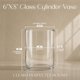 thumbnail image 2 of Jarrón Royal Imports 20 cm de altura, apertura de 15 cm, transparente, 2 of 6