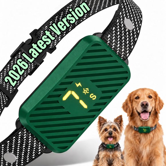 Collar anti ladridos recargable Aotbuloi 3 modos verde