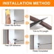 thumbnail image 5 of Tira de sellado para puertas Uxcell Weather Stripping de 20 pies, tira insonorizante para puertas, negra, 5 of 6