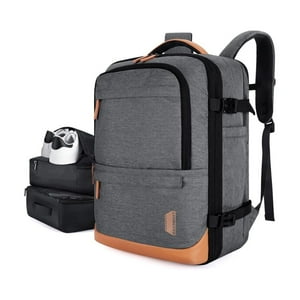 Bagsmart - Mochila De Viaje Falco 30L-40L + 3 Bolsas Organizadoras - Gris