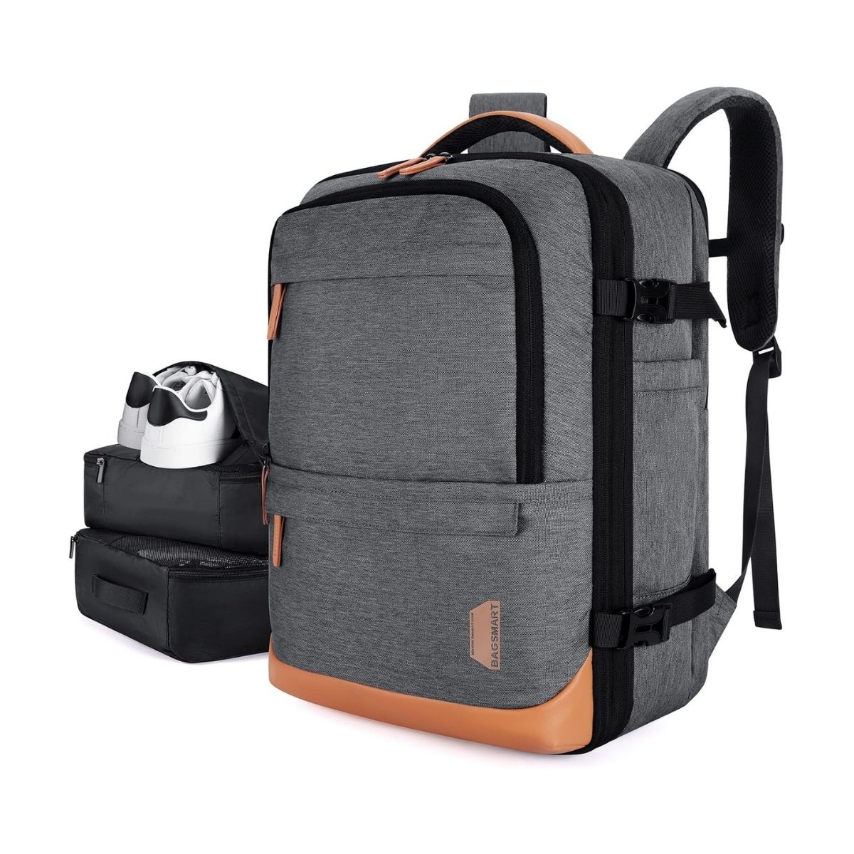 Bagsmart Mochila Falco 30 L - 40 L Expandible + 3 Organizadores Gris