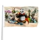 thumbnail image 1 of Kung Fu Panda 4 Bandera impresa con temática, regalo perfecto para fanáticos, amigos y familiares, y adecuada para actividades al aire libre e interiores, decoraciones de fiesta. 90 cm × 150 cm., 1 of 6