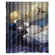 thumbnail image 1 of Cortina de ducha Fate, juego de cortinas de baño con ganchos, tamaño 60 x 72 pulgadas, 1 of 3