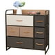 thumbnail image 1 of Cajonera Comoda 7 Cajones Carry All Metal Madera Tela Premium, 1 of 6