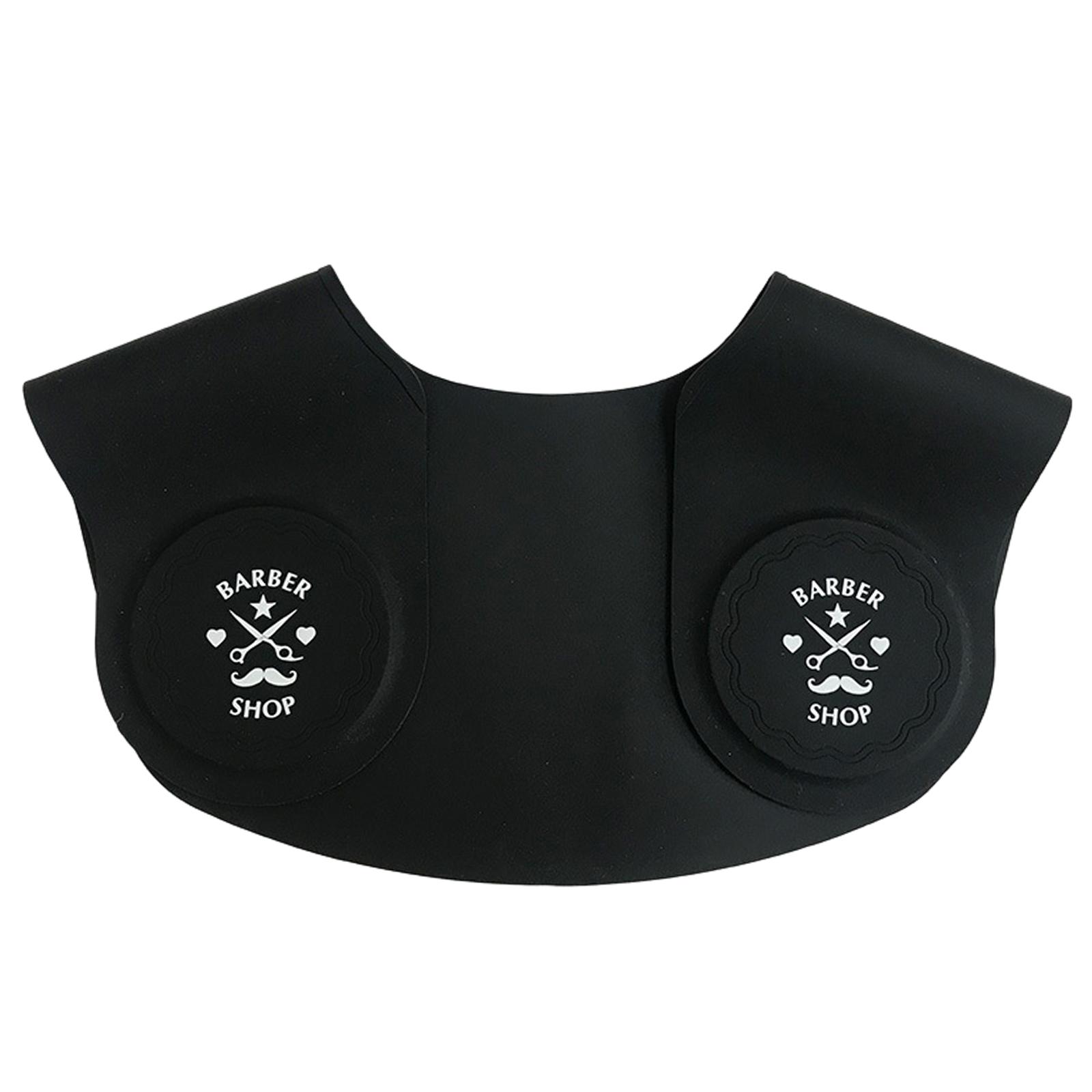 Magideal - Collar De Corte De Cabellero Accs Guía De Cabellero De Cuello Almohadilla De Herramienta De Peinado Antideslizante Peluquería Impermeable Peluquero Profesion - Negro A