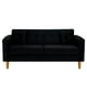 thumbnail image 1 of Sofa New Retro 3C Felpa 04 Negro, 1 of 6