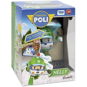 Helly Robocar Poli Transformando Robot, 4 Figura De Juguete