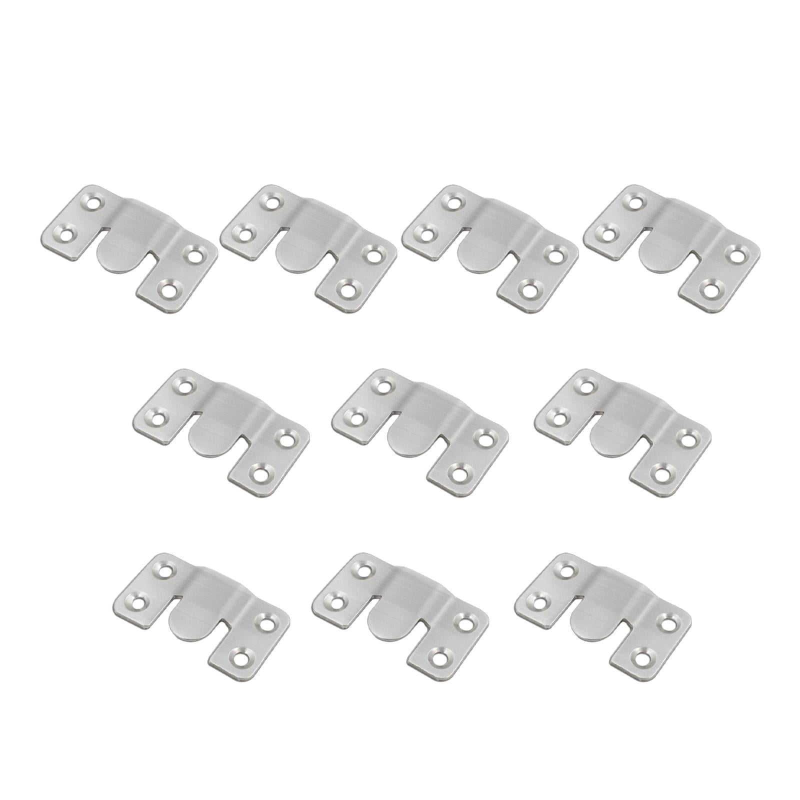 Bothyi - 10 Uds. Ganchos De Marco De Fotos Con Soporte De Montaje Empotrado Para Muebles Para Gabinete De Galería De Arte Grande