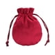 thumbnail image 3 of Bolsa De Terciopelo Con Cordón Para Regalo, Para Anillos, Joyas, Color Vino Tinto, 9,5 X 11,5 Cm, 3 of 5