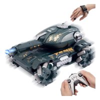 Fliperex - Tanque A Control Remoto Teledirigido Lanza Bolitas De Biogel Gris