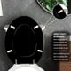 thumbnail image 4 of Asiento de inodoro Angol Shiold negro, alargado, de madera y aleación de zinc, 4 of 6