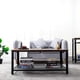 thumbnail image 3 of Mesa de centro metal madera enrejada 106x60, 3 of 4