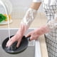 thumbnail image 2 of 1 Pair, Long Sleeve Rubber Gloves, Reusable Dishwashing Gloves, Kitchen Oven Pet Cleaning Gloves, 2 of 4