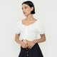 thumbnail image 3 of Blusa Mujer Crop Panal Manga Globo Blanco Corona, 3 of 5