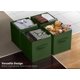 thumbnail image 5 of Cubos de almacenamiento Sorbus plegables, 6 unidades, color verde oscuro, 28 x 28 x 26 cm, 5 of 6