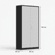thumbnail image 2 of Armario Metalico 2 puertas con repisas y barra colgar - Linea Black & Gray FC-05, 2 of 7