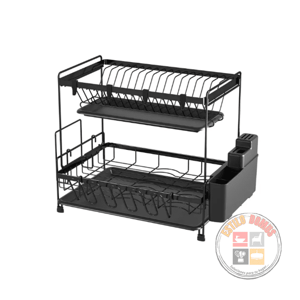 Estilodomus - Secaplatos Escurridor Secador De Loza Plato Tablas 2 Niveles