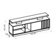 thumbnail image 5 of Rack Michigan Nogueira Cinza Urbano, 5 of 5