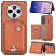 thumbnail image 1 of Funda Billetera Tejida para Xiaomi Redmi 14C con Soporte y Tarjetero Marrón, 1 of 4