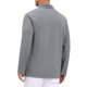 thumbnail image 3 of INSPIRE CHIC Camisas Polo Texturizadas para Hombre de Manga Larga con Cremallera Cuarto para Golf XL Gris, 3 of 6