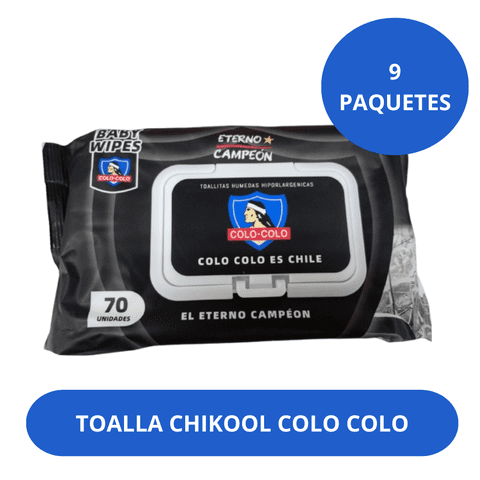Toallas Humedas Chikool Colo Colo 70Und X9