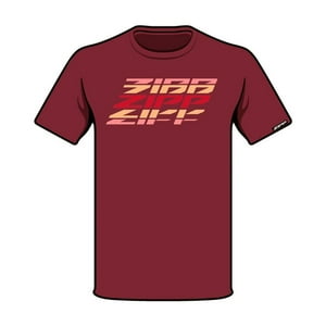 Rockshox - Polera Zipp Manga Corta Z2206 Burdeos