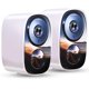 thumbnail image 1 of Cámaras de seguridad HITELLARCAM inalámbricas para exterior 2K (paquete de 2), 1 of 7