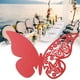 thumbnail image 1 of 20 tarjetas huecas con forma de mariposa para colocar nombres en bodas, para decorar mesas de copas de vino (rojas), 1 of 7
