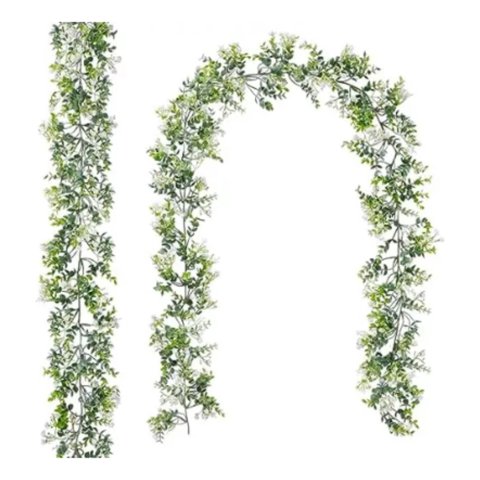 Genérico - Set 2 Plantas Guirnaldas Eucalipto Artificiales Hogar Lau