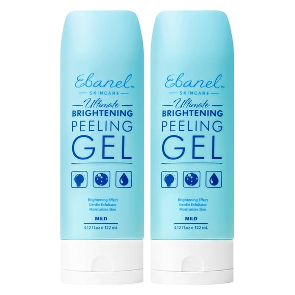 Gel exfoliante facial Ebanel, paquete de 2 unidades con aloe, 200 ml