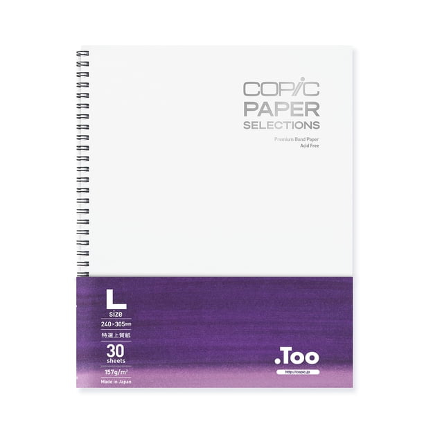 Cuaderno de bocetos Copic encuadernado con alambre, 9 x 12 cm, 30 hojas, 157 g/m², blanco