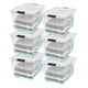 thumbnail image 1 of Contenedores de almacenamiento Iris USA apilables de 51 litros con tapas, 6 unidades, sin BPA, 1 of 7
