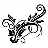 Rienda Libre Graphics - Decomural Spiral Vine Floral Design Ws-18221