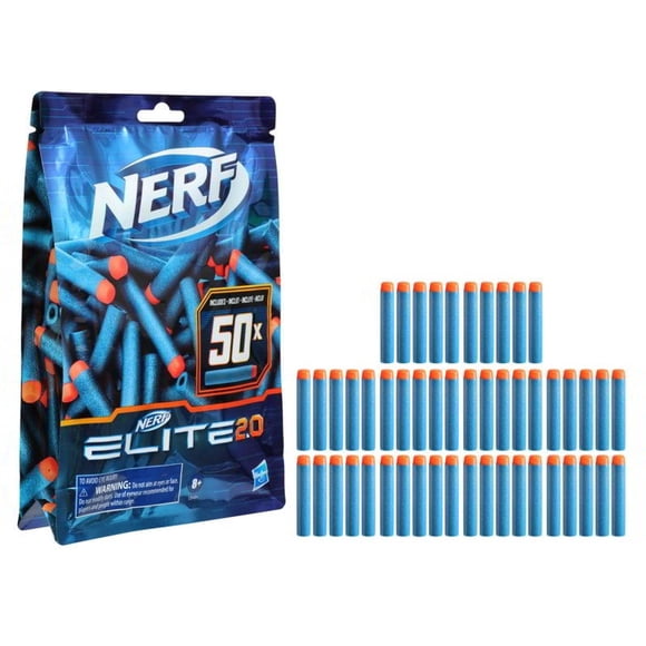 Pack Dardos Lanzador Nerf Elite 2.0 Repuesto 50 Dardos