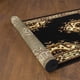 thumbnail image 4 of Alfombra Pasillo Kashan Negra 61x 213, 4 of 5