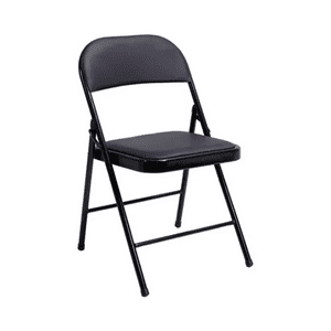Silla Plegable Negra Ideamarketspa Color Negro