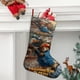 thumbnail image 2 of Paddington Tema: Calcetines de Navidad, fino lino blanco para colgar en escaleras y chimenea, decoración navideña para el hogar, regalo de Navidad. 45cm × 32cm, 2 of 5