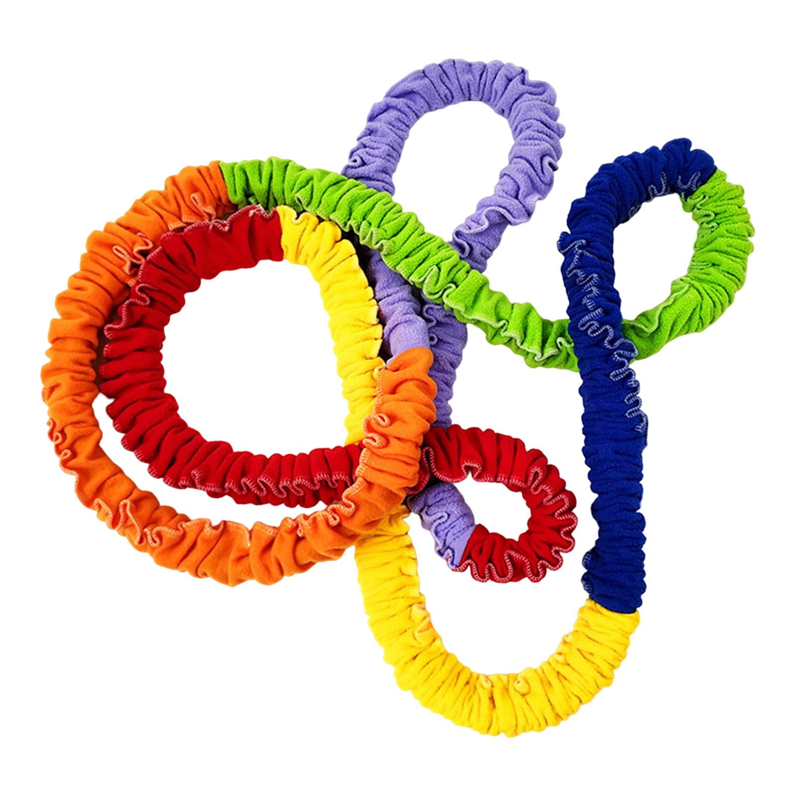 Magideal - Elástico Cooperativo Banda Elástica Ejercicio Banda Loop 10m Movimiento Dinámico Ejercicio Prop Multijugador Movimiento Dinámico Para Niños De Jardín
