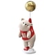 thumbnail image 2 of Figurita de oso creativa, estatua de resina, globo, figura de oso, escultura ornamental para sala de estar, estante, decoración de arreglo de oficina , Rojo, 2 of 5