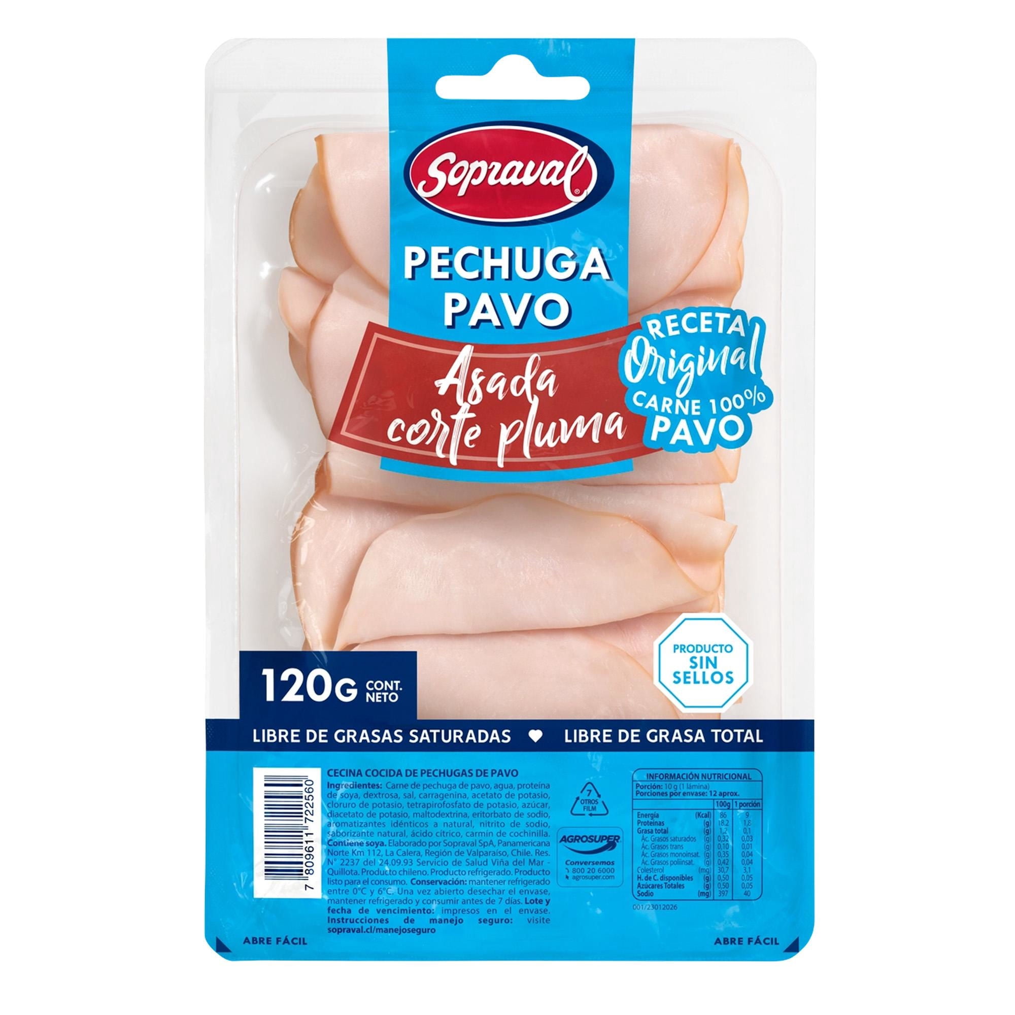 Pechuga de Pavo Corte Pluma, 120 g