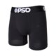 thumbnail image 2 of Calzoncillos tipo bóxer PSD para hombre, algodón negro, 3 unidades, que absorben la humedad, 2 of 9