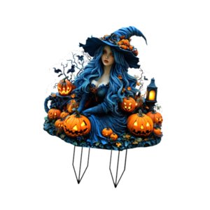 Ioensy - Letrero De Jardín Acrílico 2D Plano Con Forma De Niña Para Porche, Fiesta, Valla Y Farol.