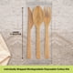 thumbnail image 2 of Kit de cubiertos The Veggie Straws biodegradables, 25 juegos (tenedor, cuchara, cuchillo), 2 of 7