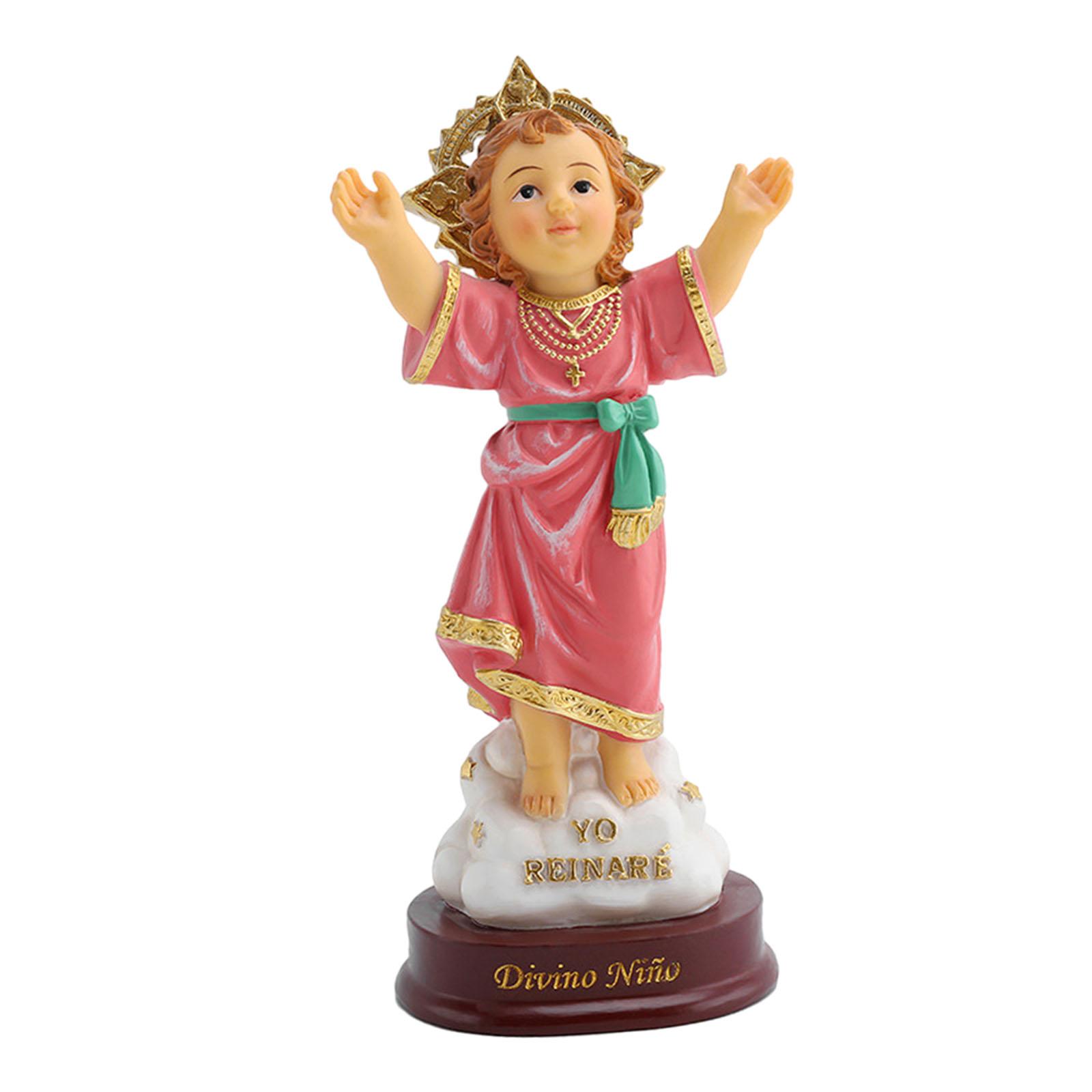 Bothyi - Estatua Del Santo Niño De Brazos Abiertos, Obra De Arte, Escultura Católica Para Estante, Coche, Dormitorio